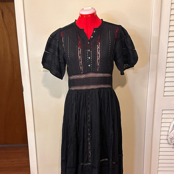 New with Tags Doen Violet Dress, Black, S - Picture 2 of 13